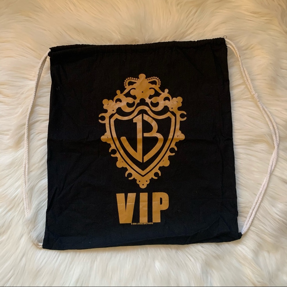 Jonas Brothers VIP Tour Drawstring Backpack Bag